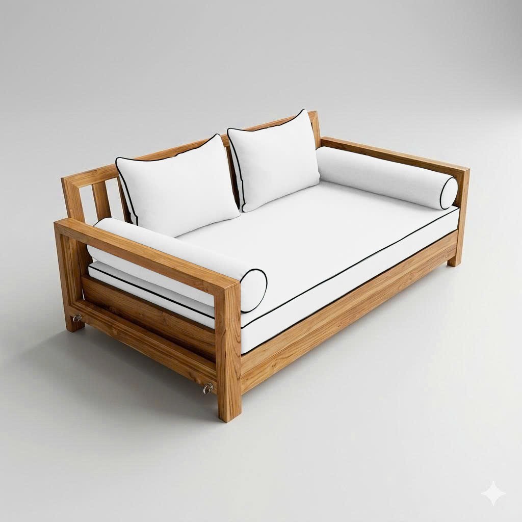 COVER ONLY STYLE 4 Mattress Pillow Daybed Porch Swing Contrast Trim Crib AD106