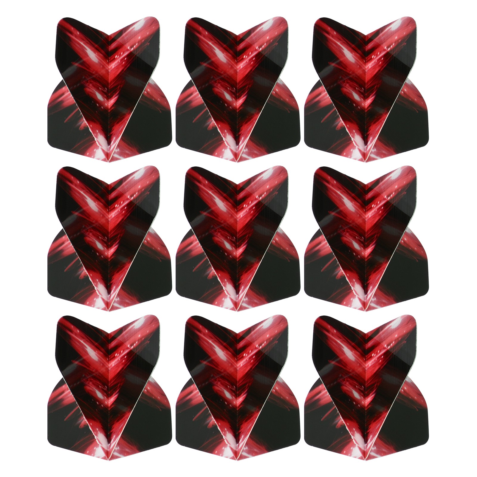 Dart Flights, 9 Pack PET Darts Accessories Black, Red
