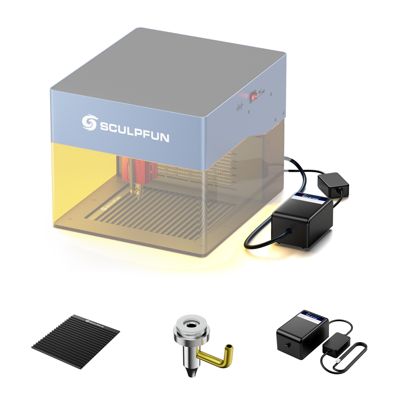 SCULPFUN iCube Laser Engraver Honeycomb Working Table for Desktop Air Low S7P0