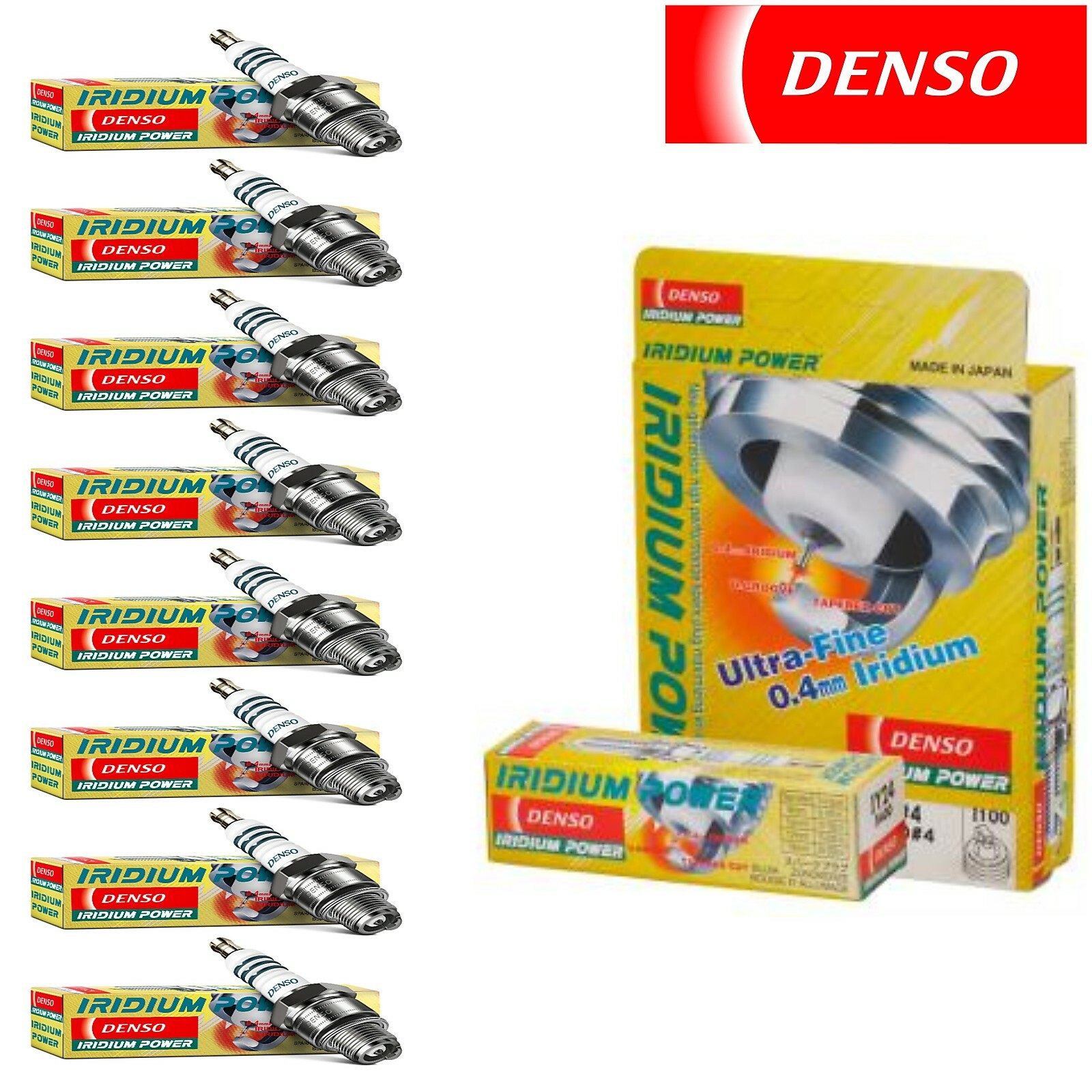 8 Pack Spark Plugs Set Denso Iridium Power for 2008-2016 PORSCHE CAYENNE V8-4.8L