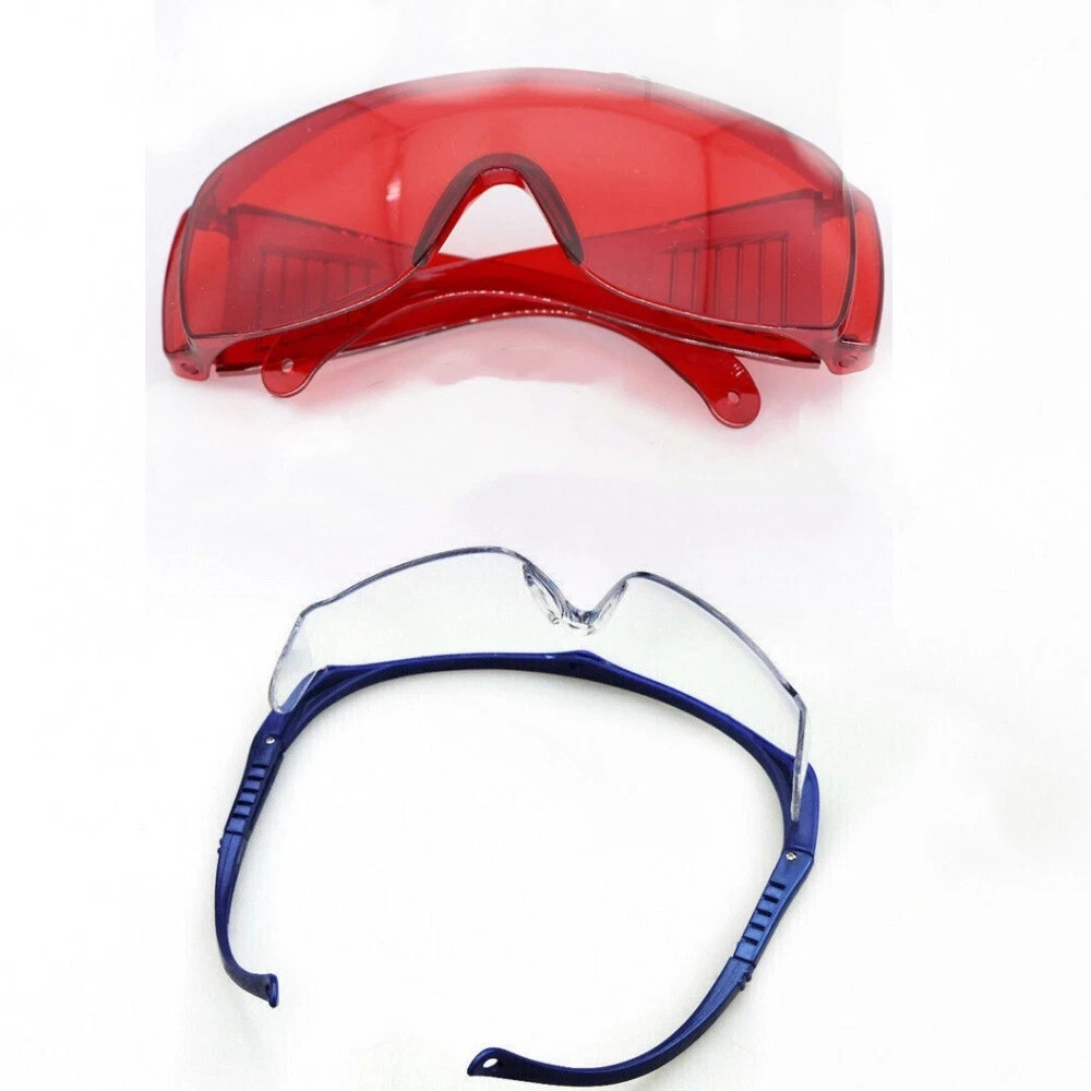 Dental Care Whitening LED Cure Light Lamp Protective Eye Safety Goggles Red/Blue