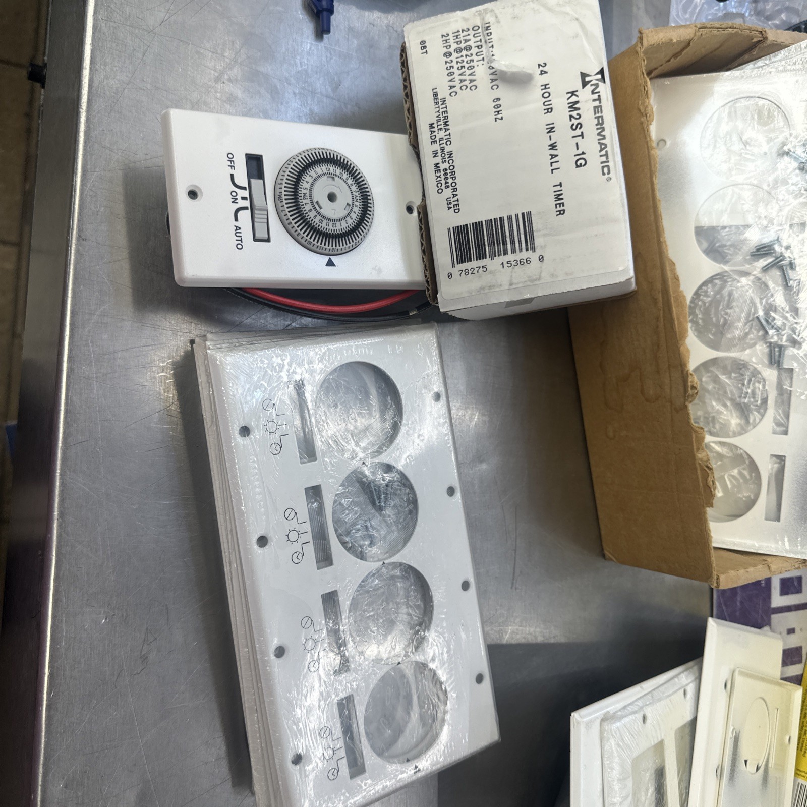 km2st-4g timer plate for 4 timers for intermatic km2st-1g timer