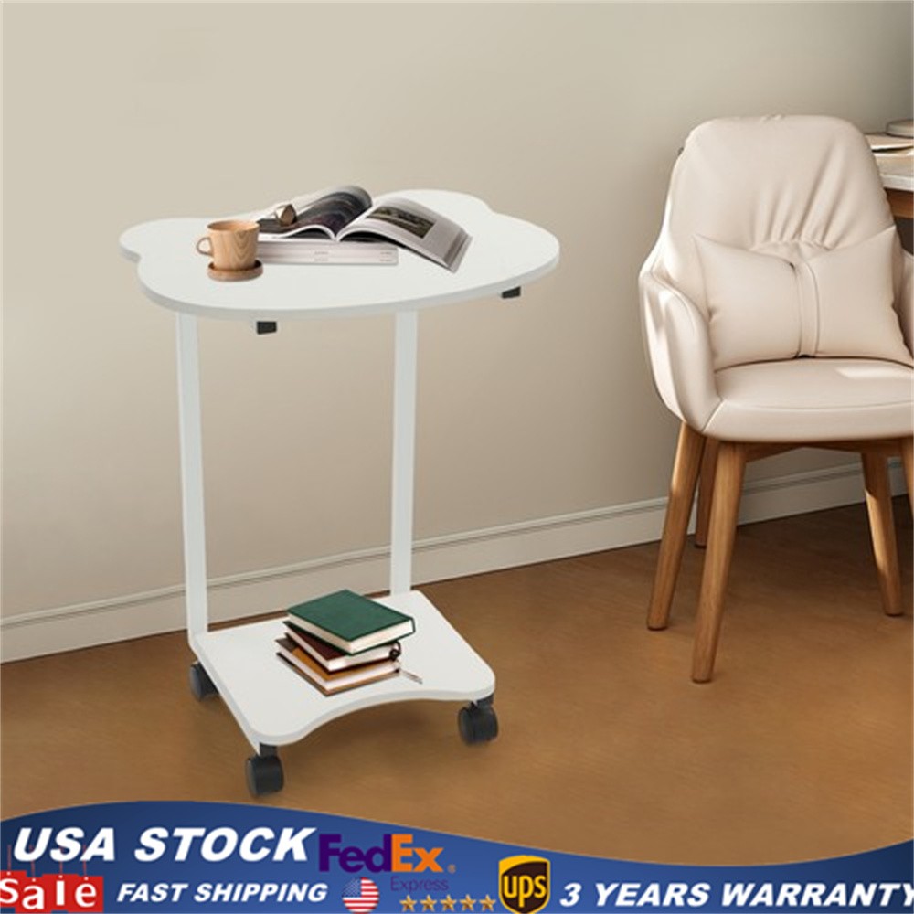 Over the Bed Side Table Wheels Hospital Overbed Rolling Tray Bedside USA