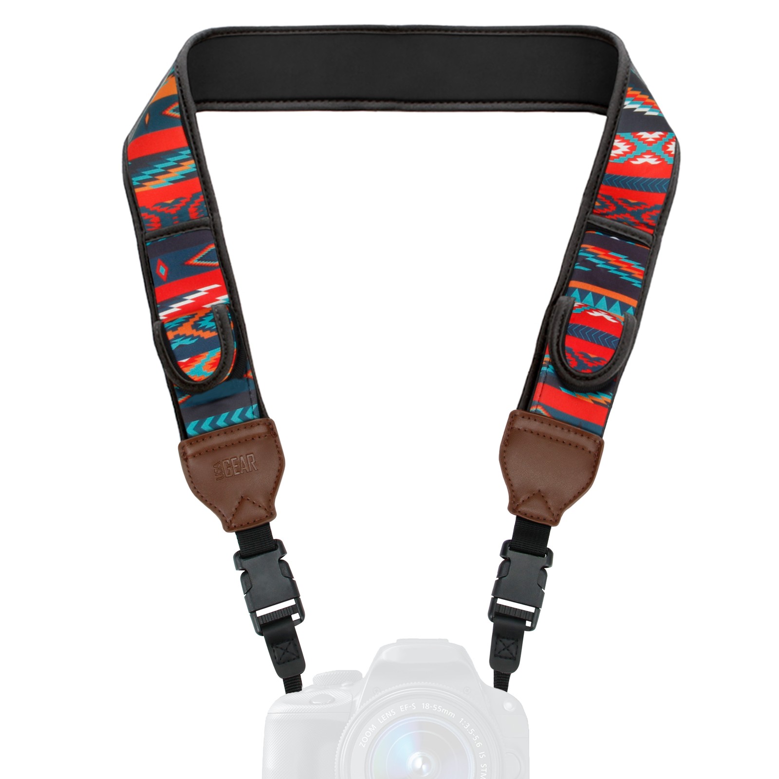 Camera Neck Strap with Accessory Storage Pockets