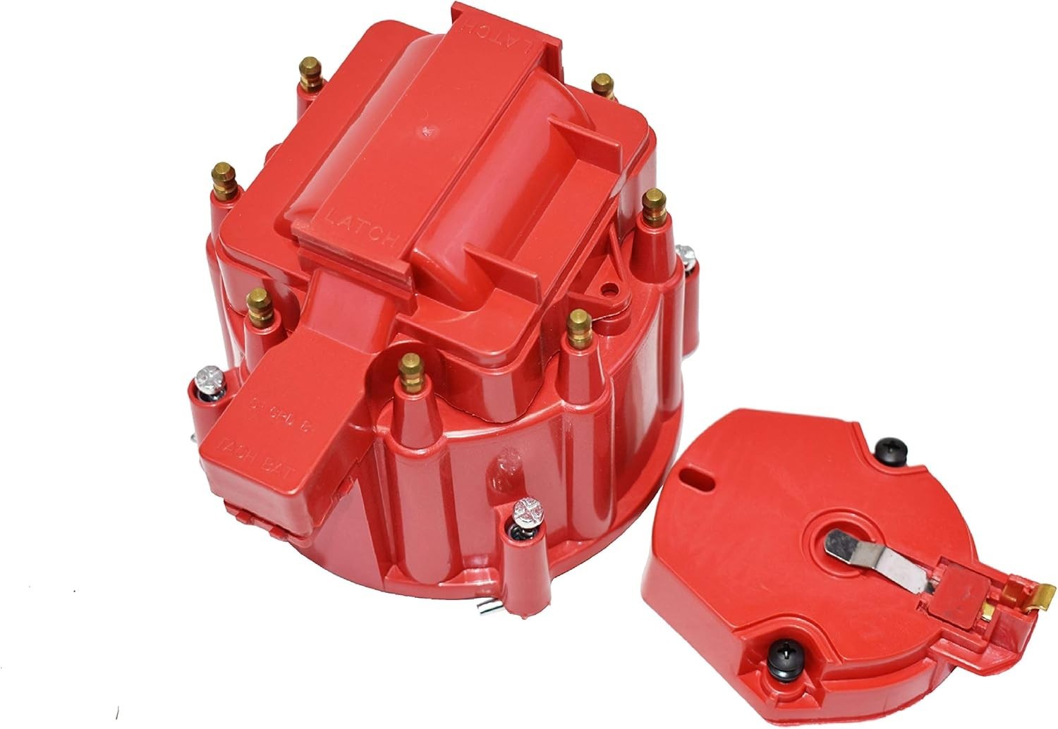 5 Star Speed HEI Distributor Cap Rotor Coil Cover Kit Red V8 GM