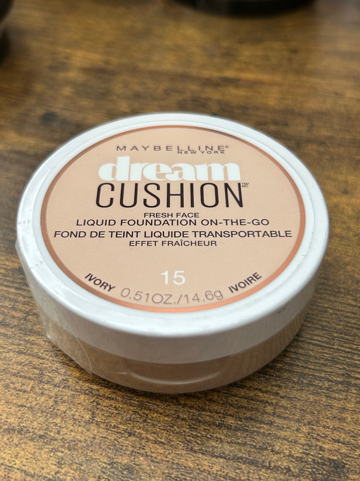 MAYBELLINE Dream CUSHION LIQUID FOUNDATION IVORY #15 NEW SEALED
