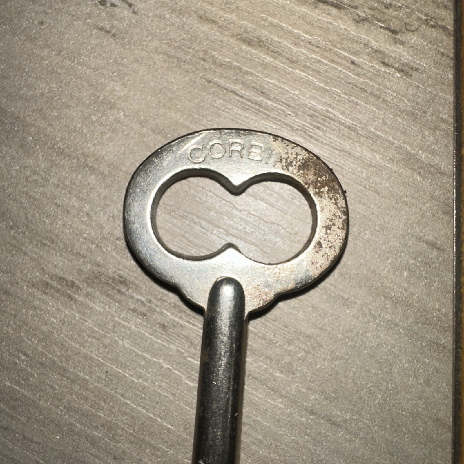 Antique Corbin Skeleton Key #DT48 Solid Barrel Key
