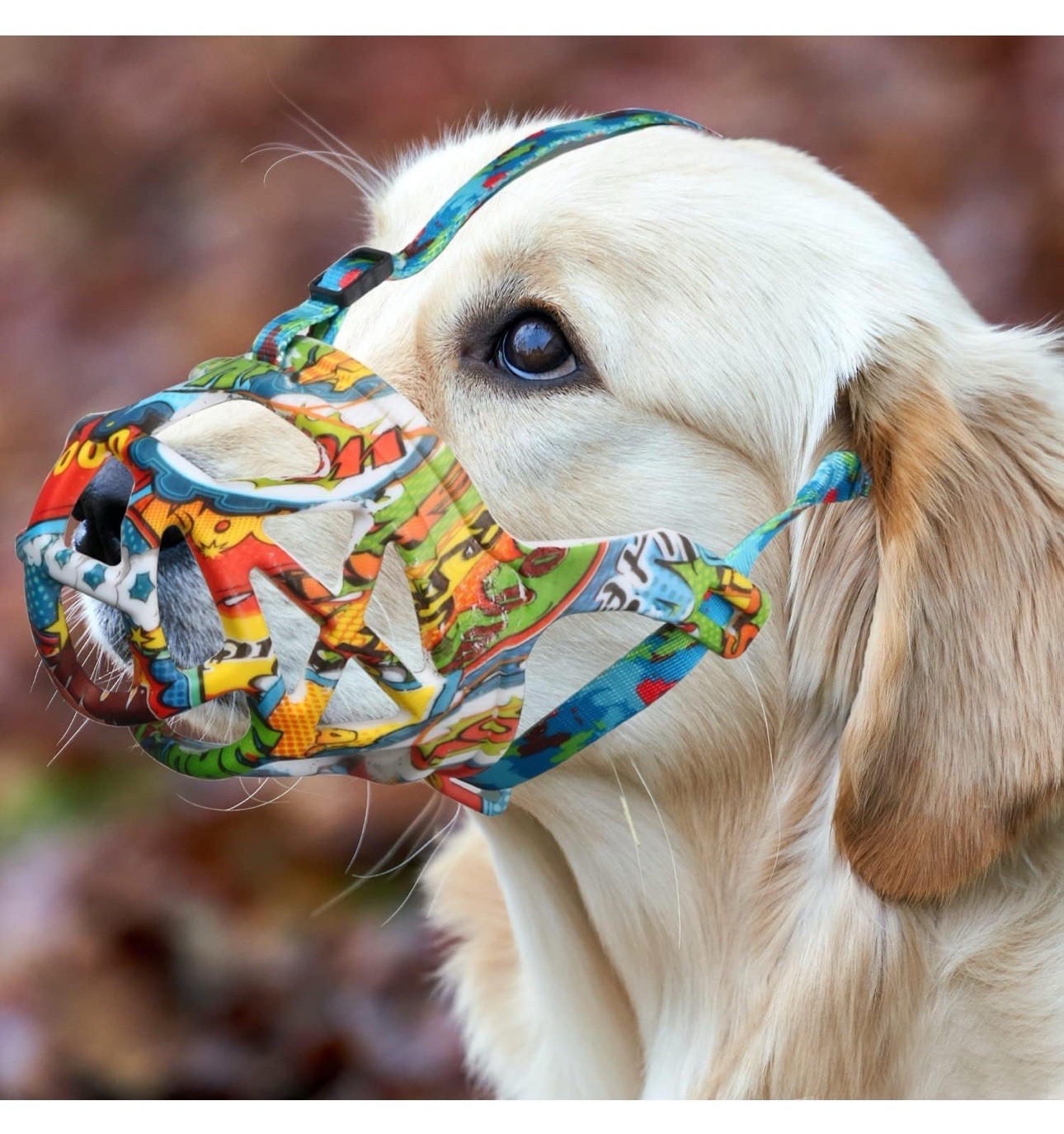 Dog Muzzle, Breathable Basket Muzzles for Small, Medium, Large and X-Large Aggre