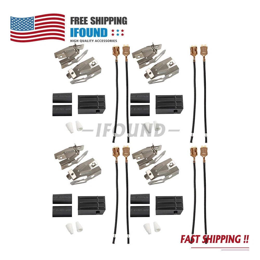 4 Pack 330031 Range Burner Receptacle Kit For Whirlpool Kenmore Range Stove