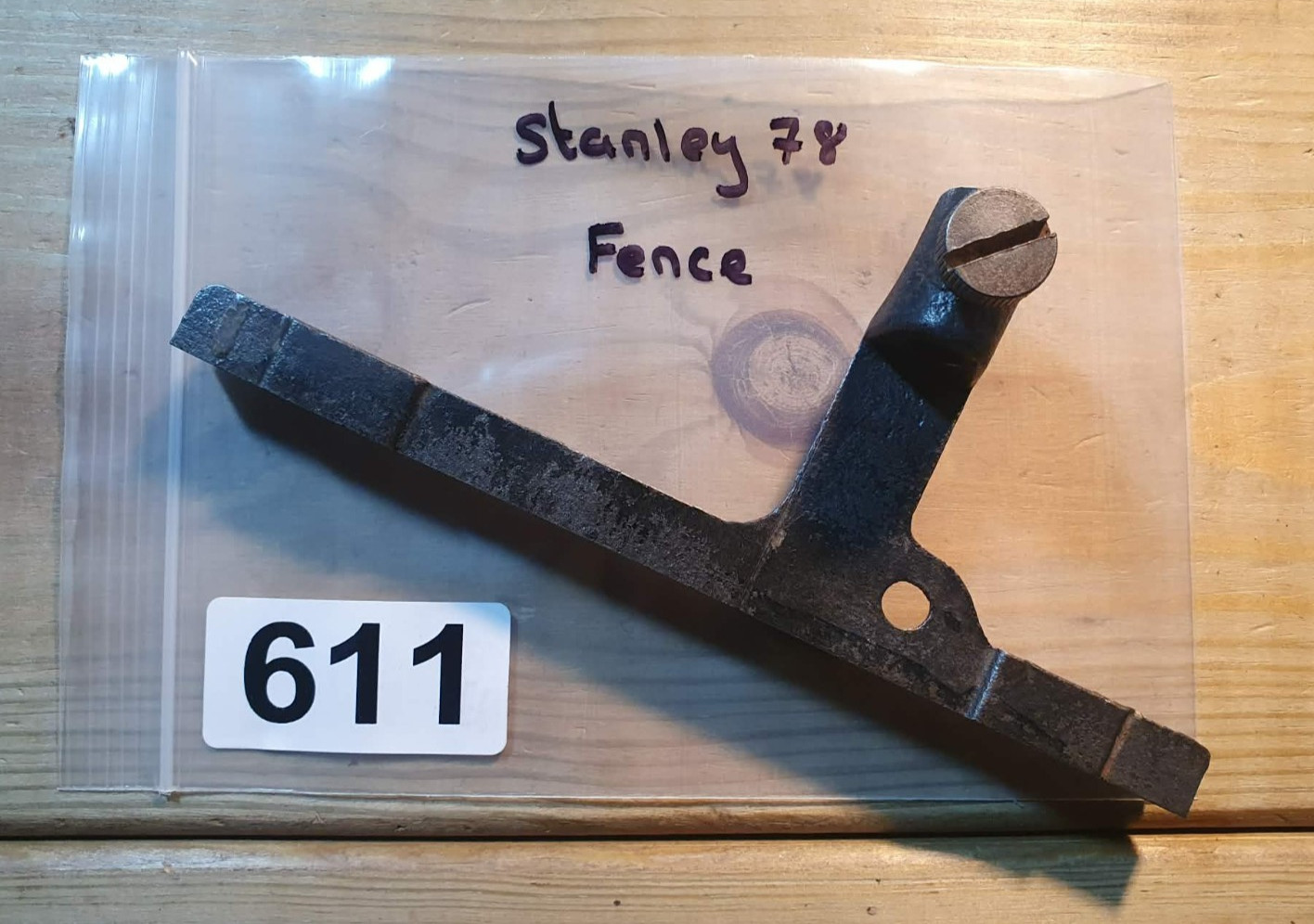 Vintage Stanley 78 Plane Fence & Screw Old Woodworking Hand Tools Carpentry Tool