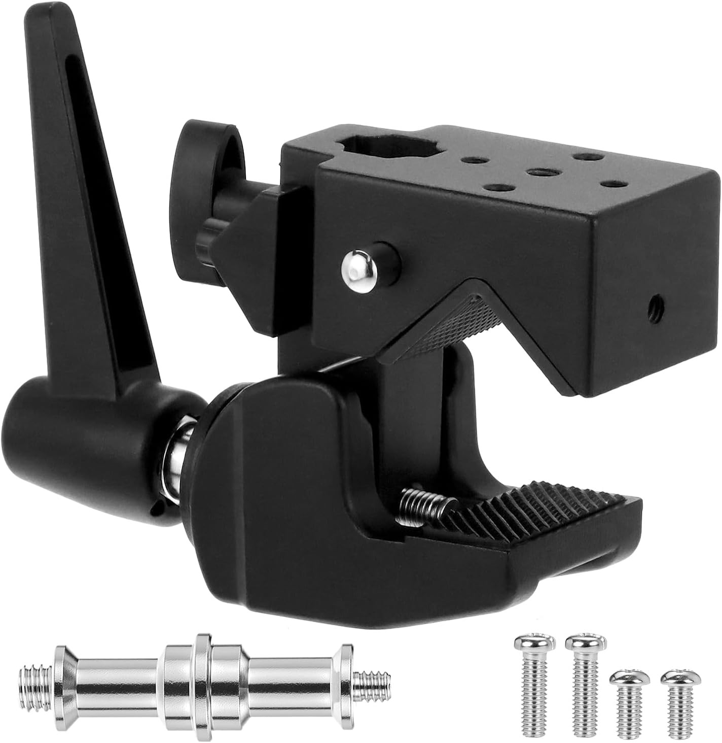Universal Super Clamp with 5/8" Stud, 1/4" & 3/8" Threads for Photo Video Light
