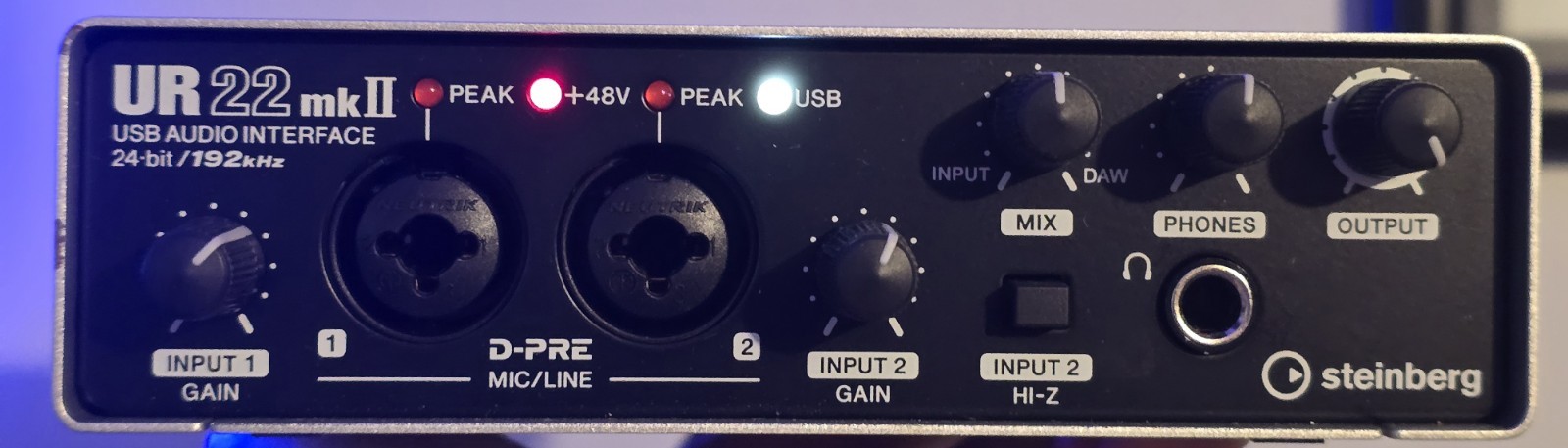 Steinberg UR22 MKII - USB Digital Audio Recording Interface
