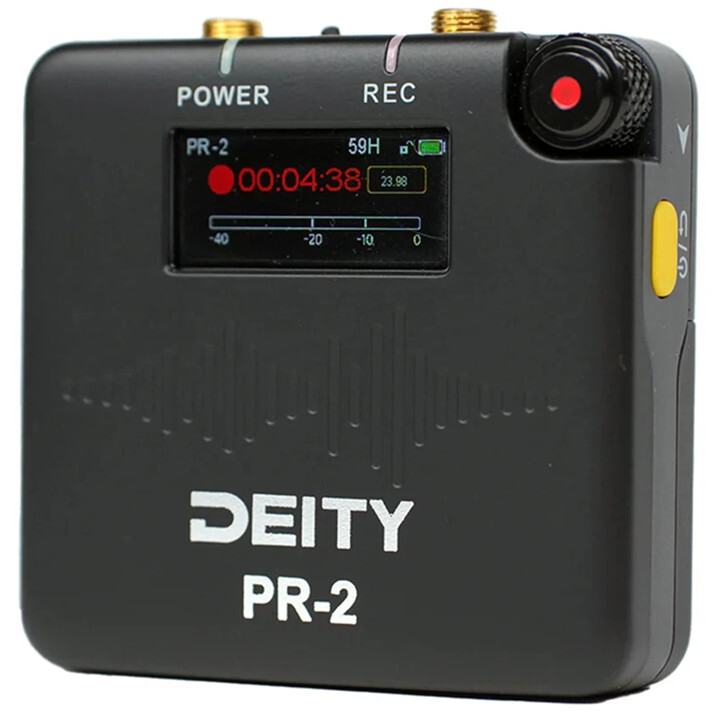 Deity PR-2 PR2 Pocket Audio Recorder w 32-Bit Float Recording 3.5mm Lavalier Mic