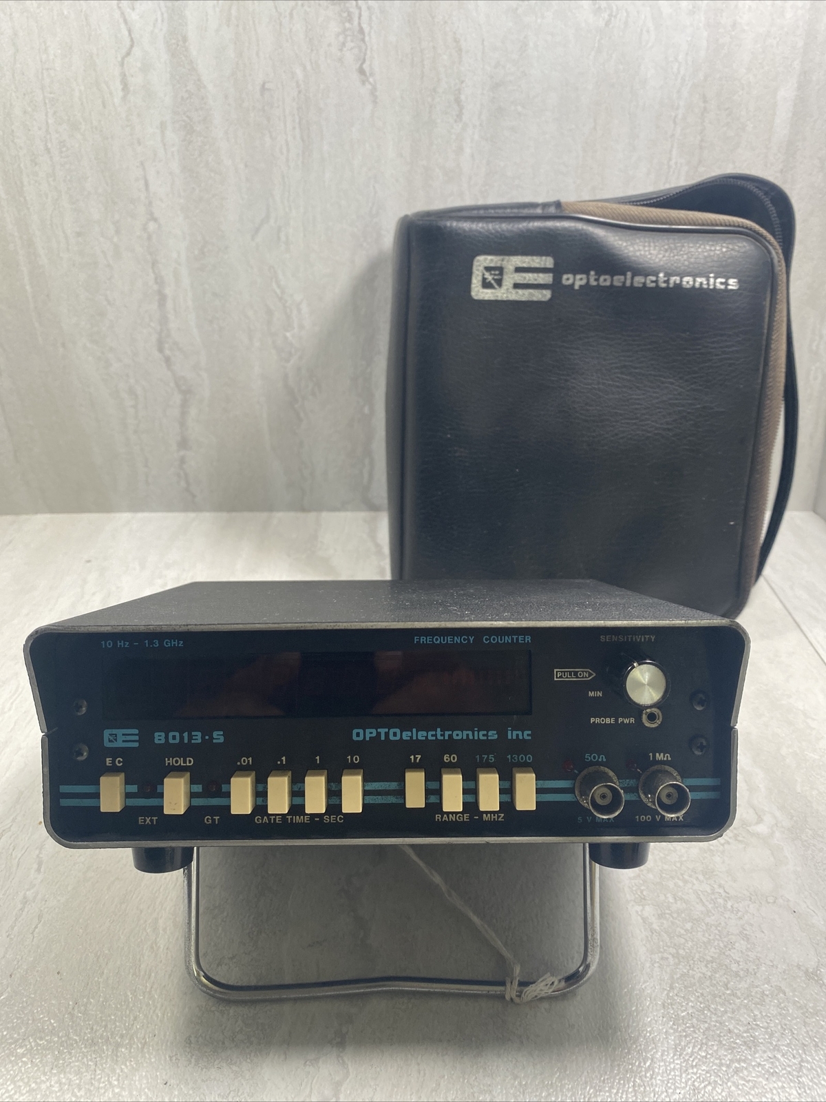 Optoelectronics 8013-s Frequency Counter 10Hz-1.3Ghz  Works! No Power Cord