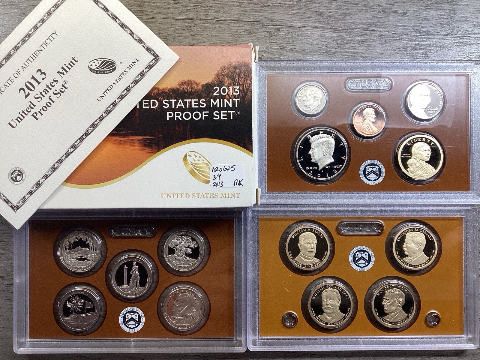2013 Proof Set CN-Clad  Kennedy Presidential & Quarters OGP 14 coins 120625 34rk