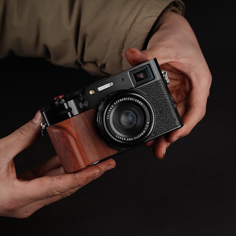 Camera grip wooden handle suitable for Fuji X100VI x100vi