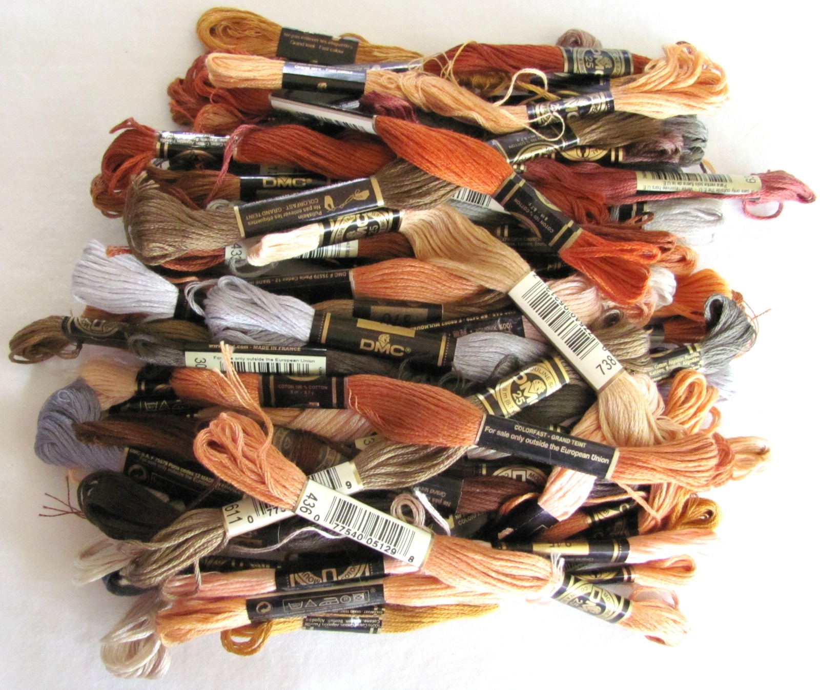 DMC Embroidery Floss Thread 100% Cotton 6 Strands 300+ Skeins (full & partial)