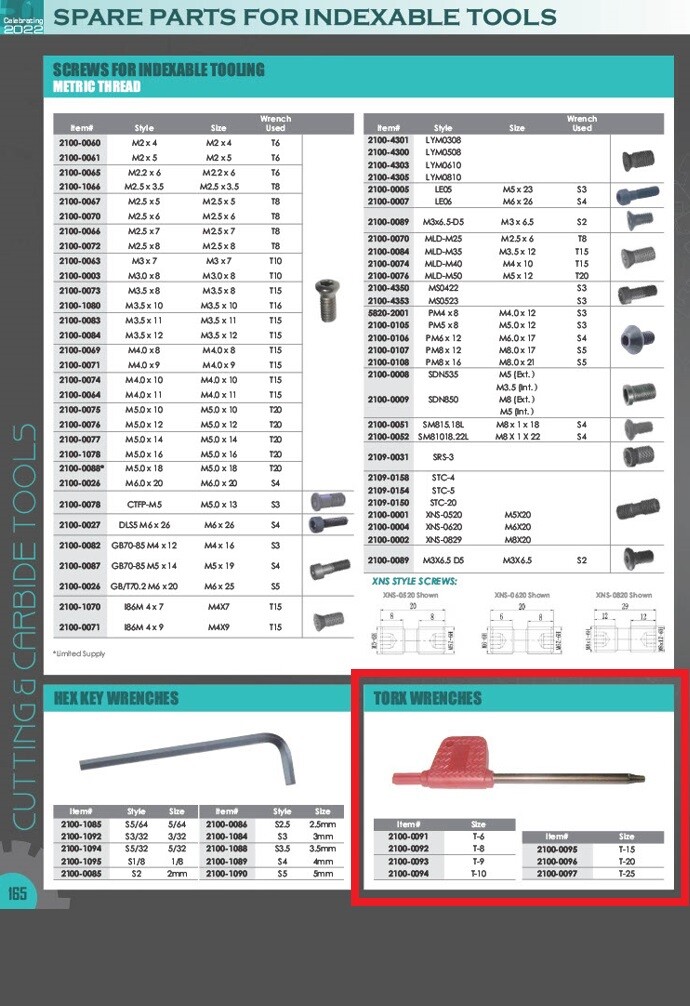 T-9 TORX WRENCH (2100-0093)