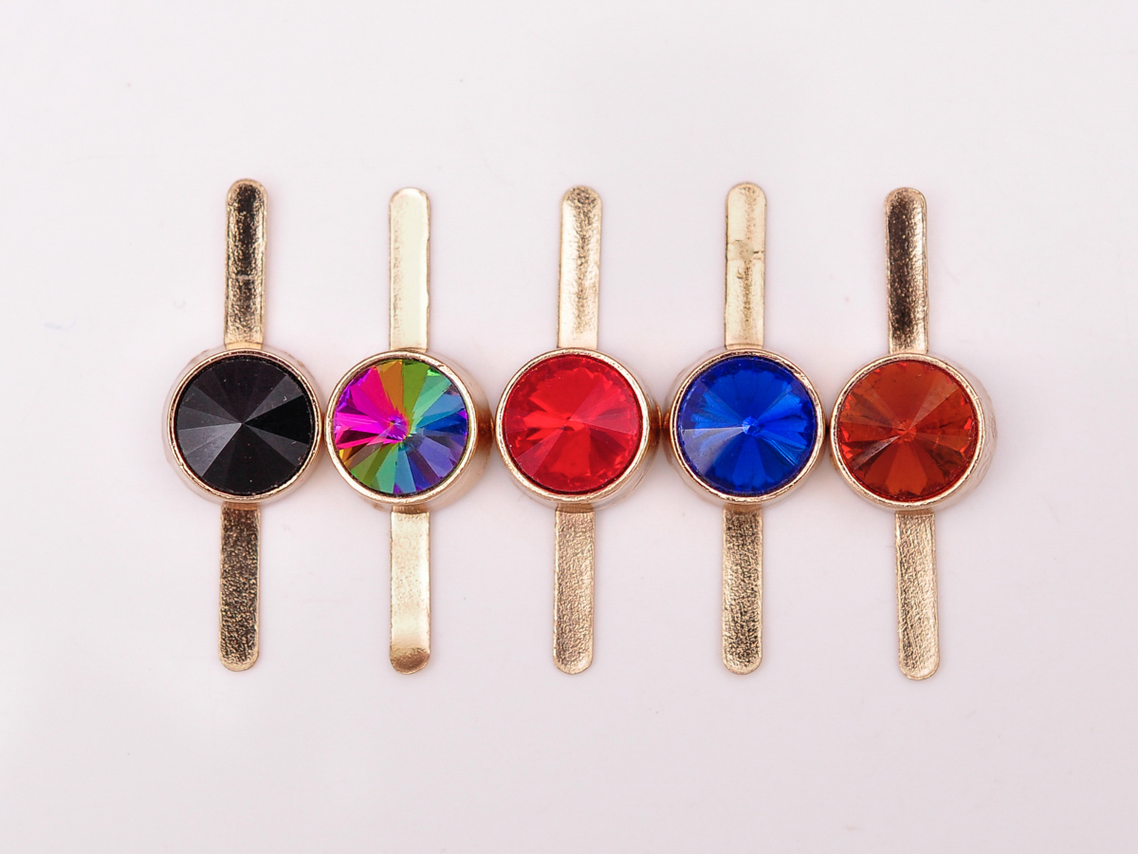 20X Colorful Rhinestones Fast Rivet Crystals Studs Rivet Craft Bag Concho Decor