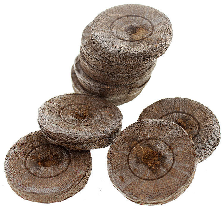 Jiffy Peat Pellets, 42mm - 100ct, Growing Supplies, Seed Starting, Peat Pellets