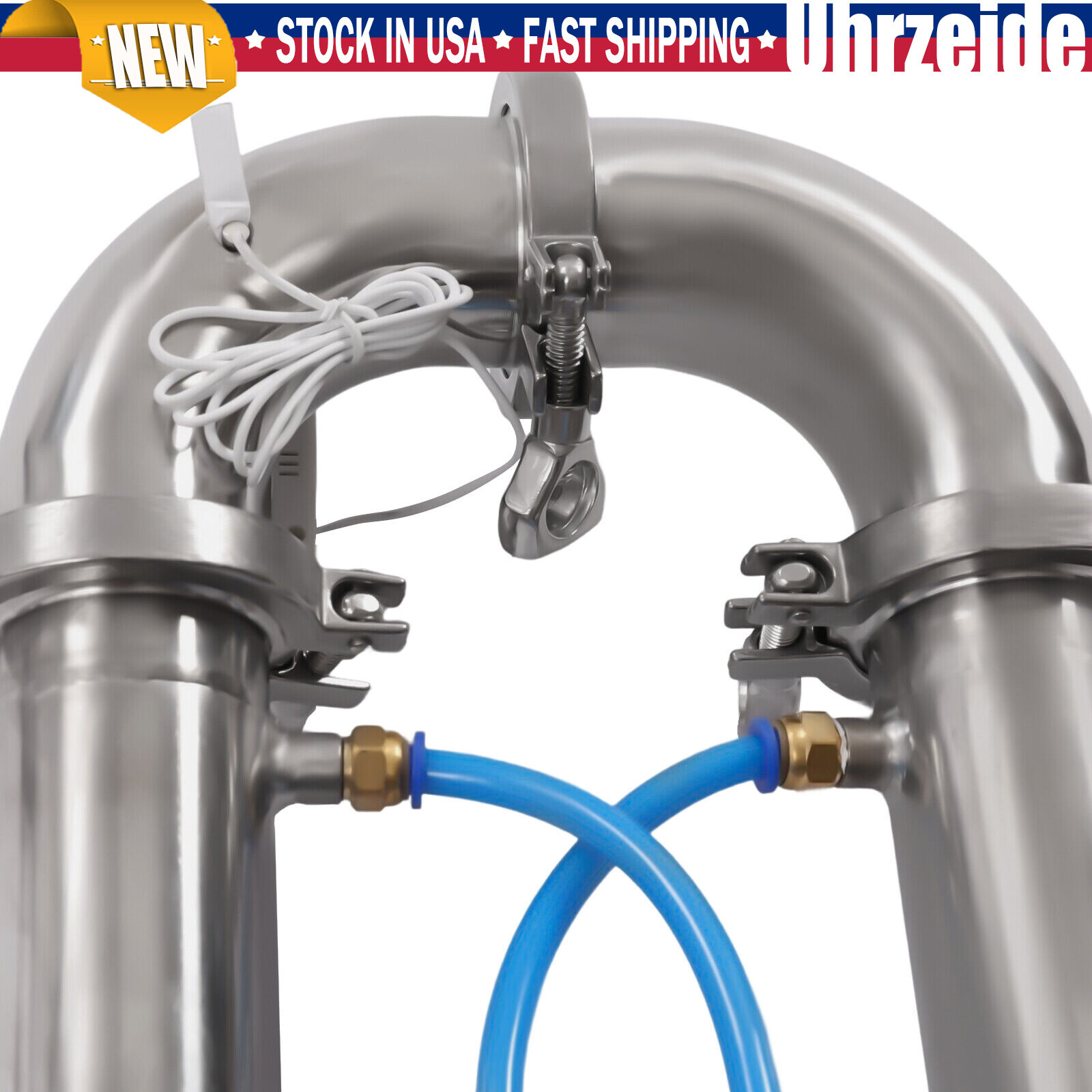 2"inch Stainless Still Moonshine Reflux Distilling Column Brew Wine Making Tool