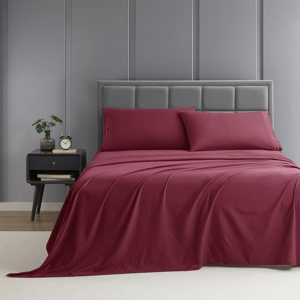 Nestl 4pc Queen Sheet Set Deep Pocket Luxury Soft Microfiber NEW