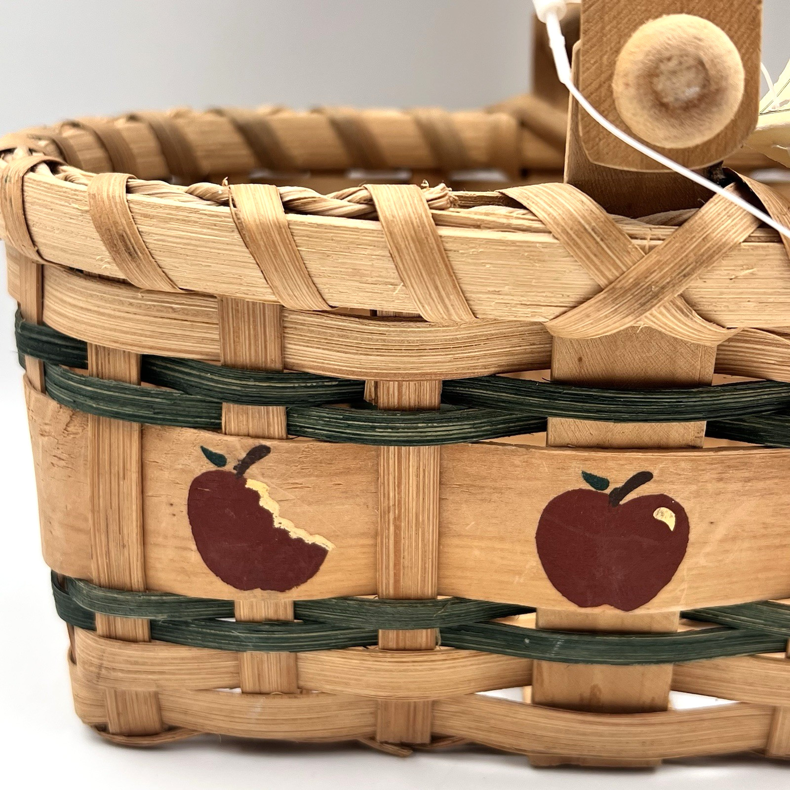Primitive Apple woven Basket Decor Cottagecore Crazy Mountain