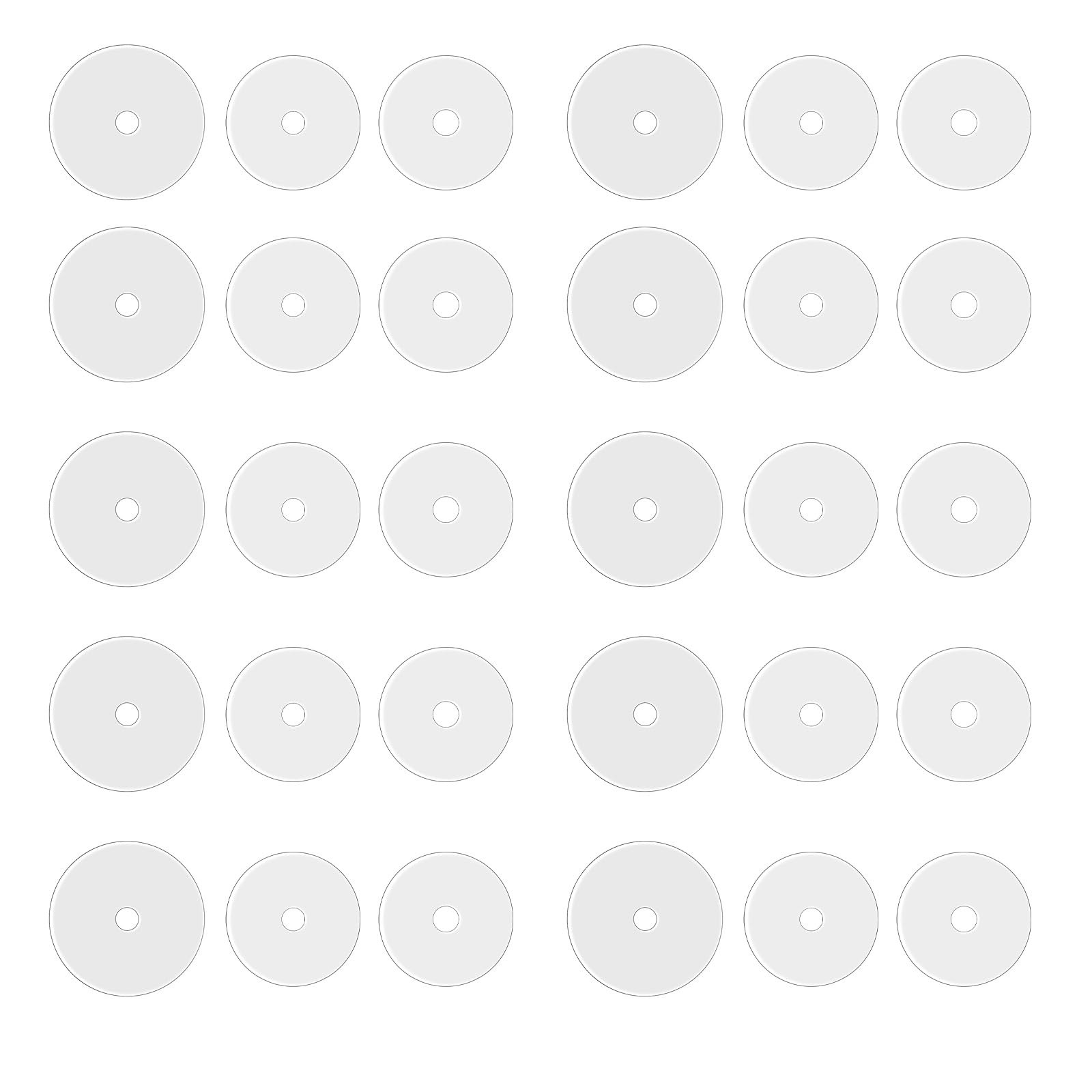 Clear Piercing Discs for Silicone Healing Earrings, Keloids & Belly