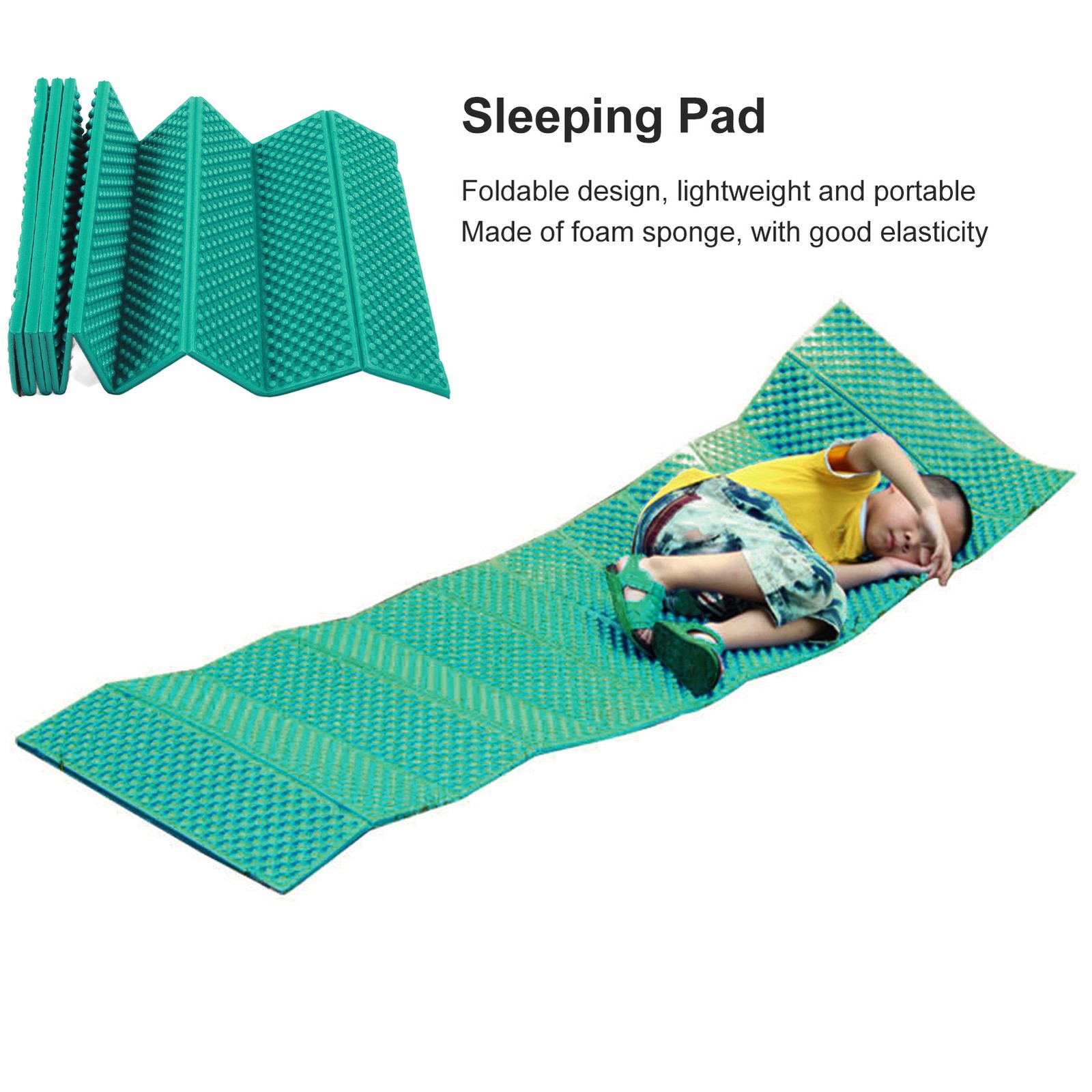 Double Egg Crate Sleeping Pad Thick Foam For Camping Outdoors