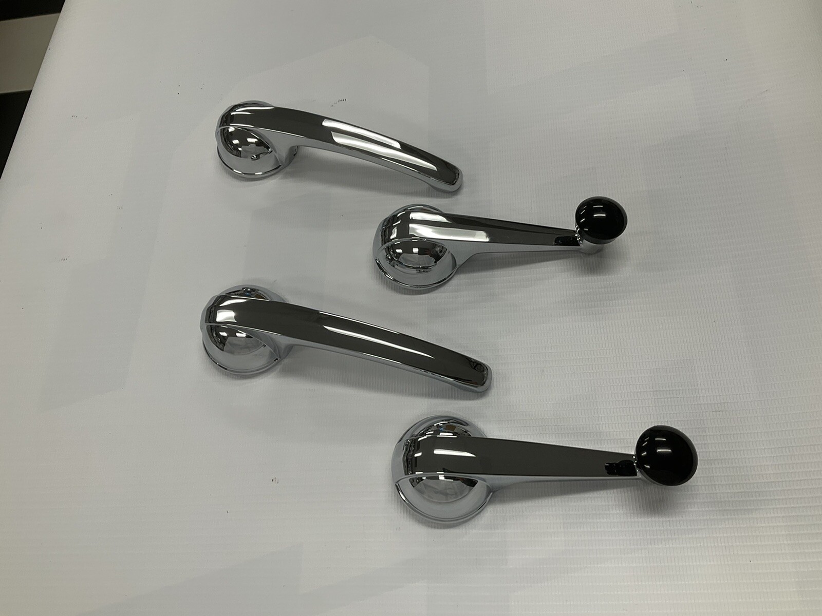 47-66 Chevy Gmc Pickup Chrome Interior Inside Door Handles Window Cranks 1947-66