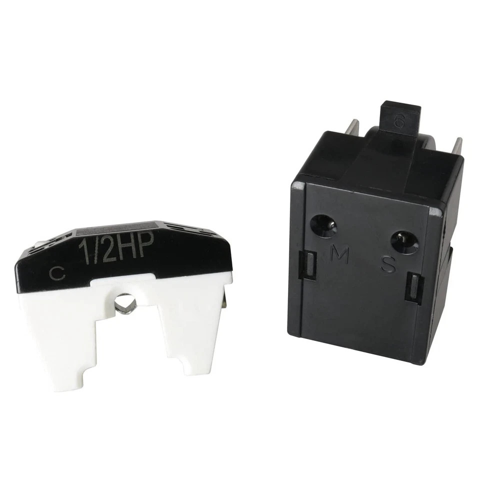 Refrigerator Starter Relay and Overload Protector Kit - QP2-4R7 4.7 Ohm 1...