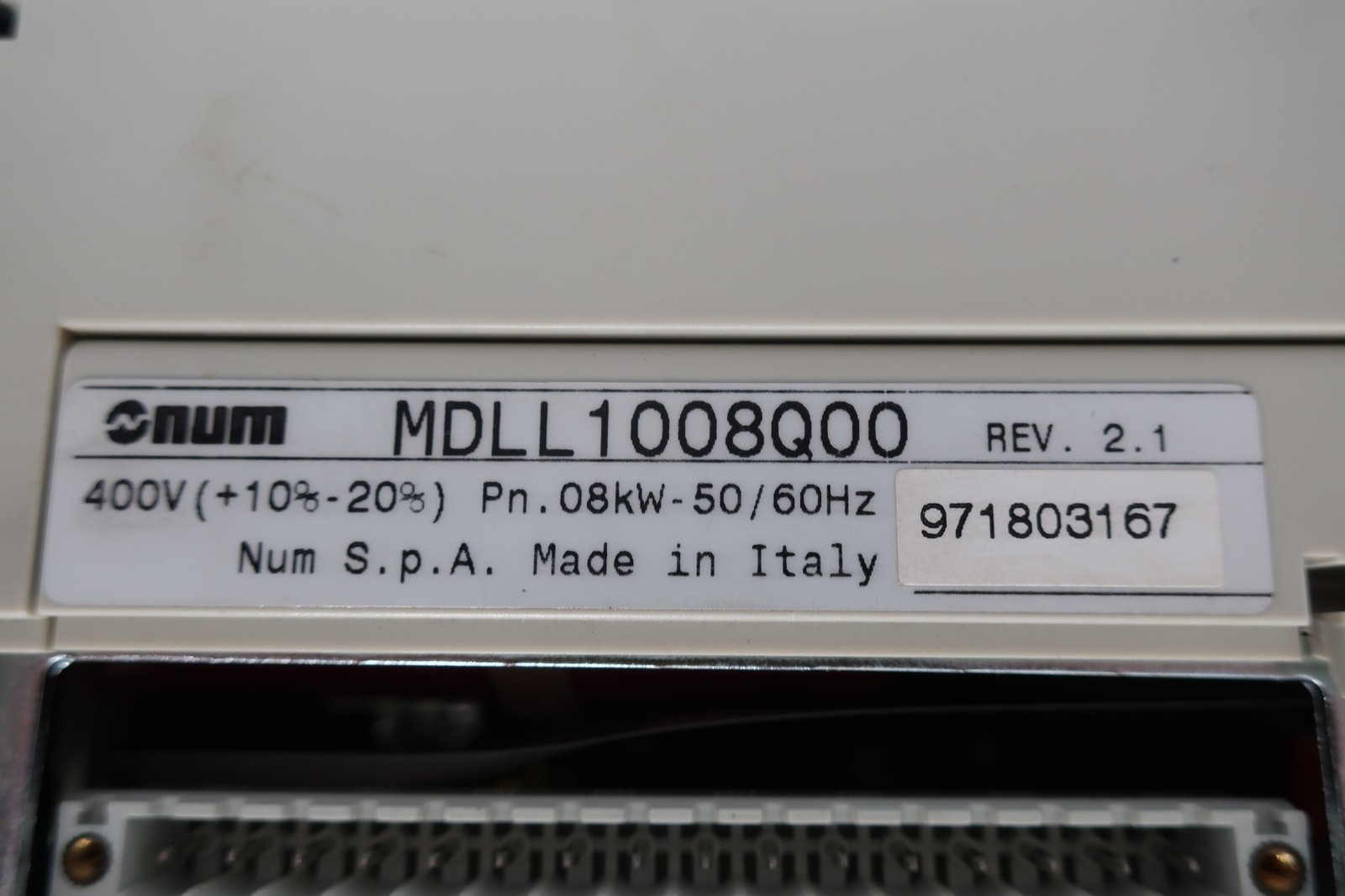 Num MDLL1008Q00 Power Supply Module