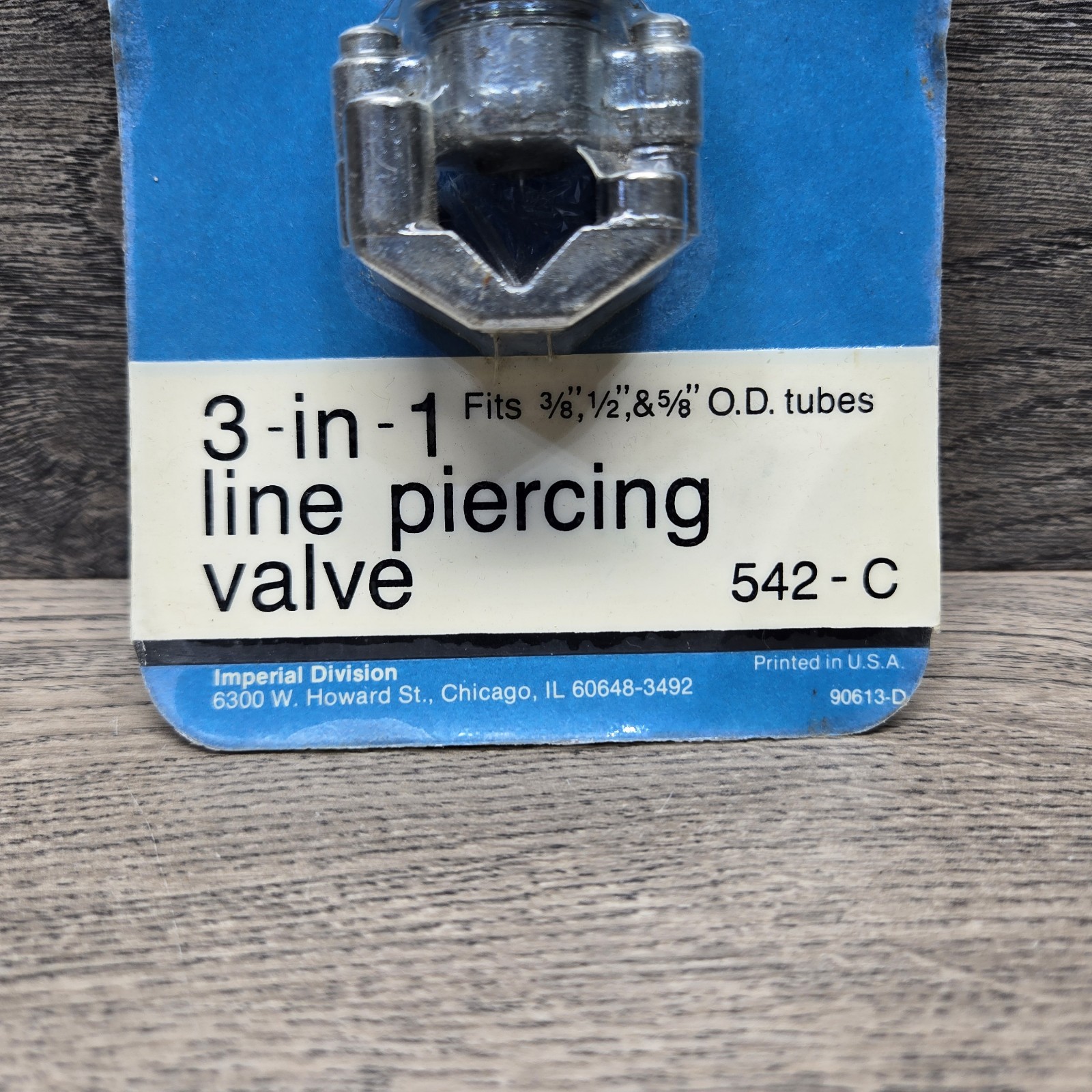 IMPERIAL EASTMAN 542-C LINE PIERCING VALVE 3-IN-1 3/8", 1/2", & 5/8" Tube O.D.