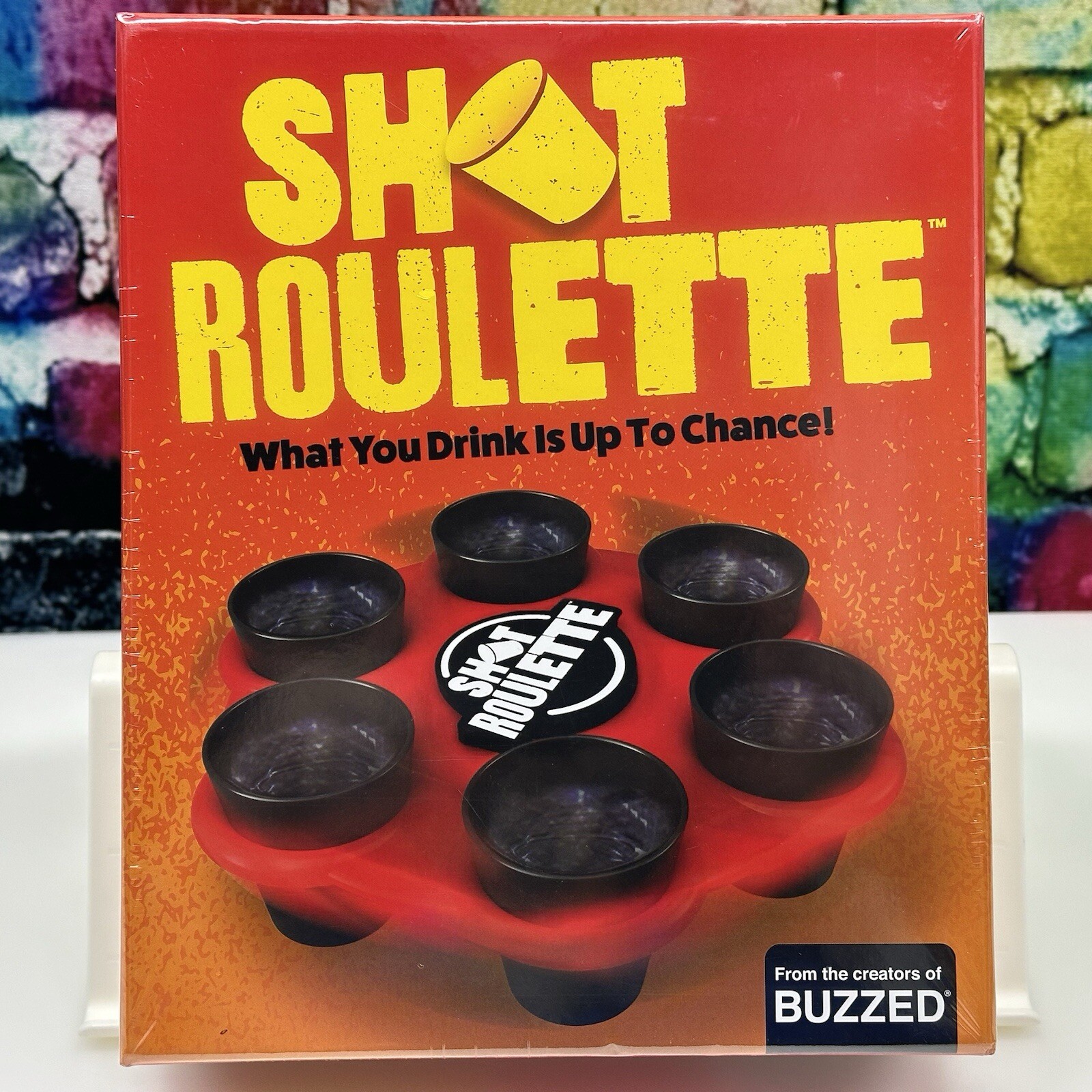 SHOT ROULETTE Drinking Adult Party Guessing Game 21+ BUZZED Liquor Tailgate NEW!