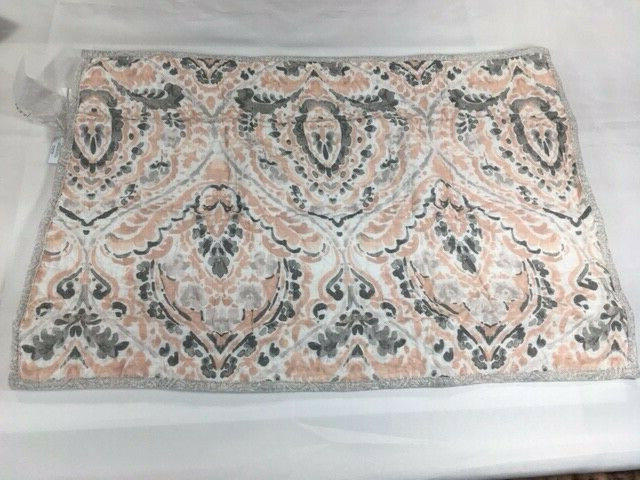 Croft and Barrow Standard Pillow Sham - Sarah Blush Damask