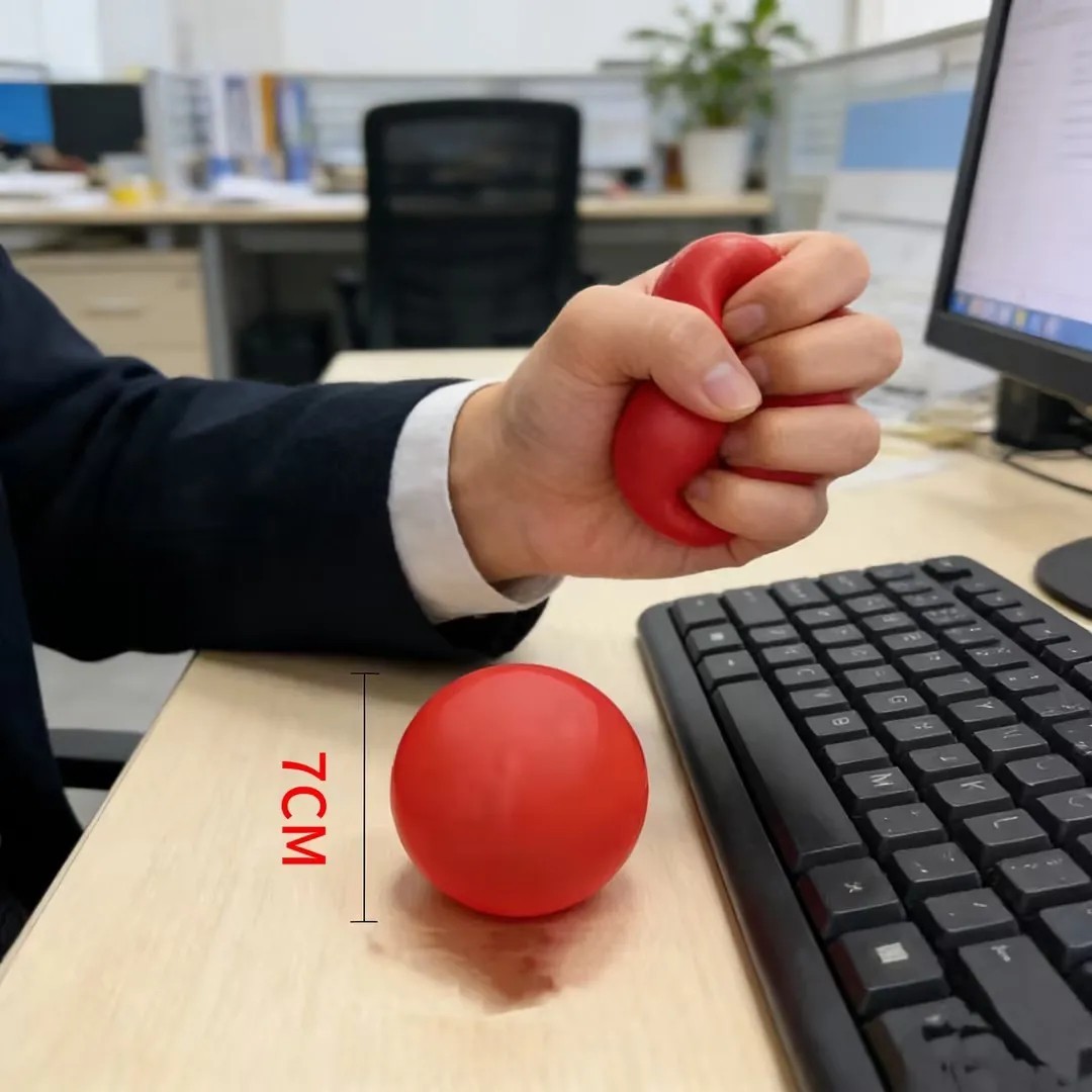 Hand Grip Exercise Ball Foam Stress Relief Strength Training Therapy Ball 1Pc