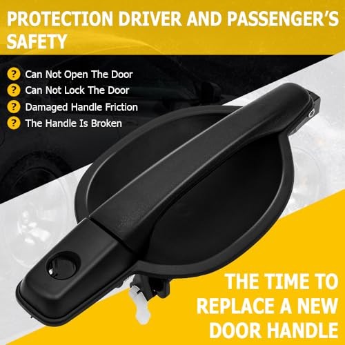 Door Handle Exterior Front Driver Left Side Replacement Fit 2004-2008 for