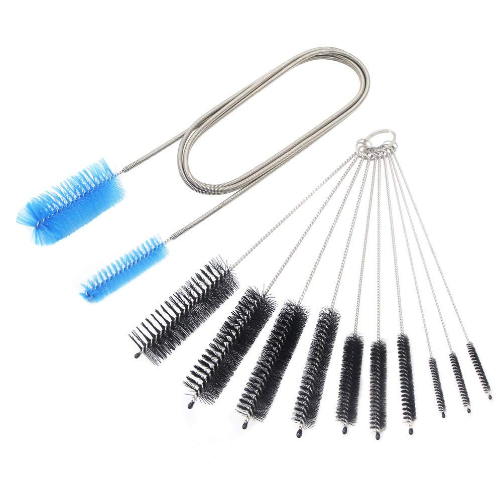 Aquarium Filter Brush Set Flexible Double Ended Bristle Hose Pipe Cleaner