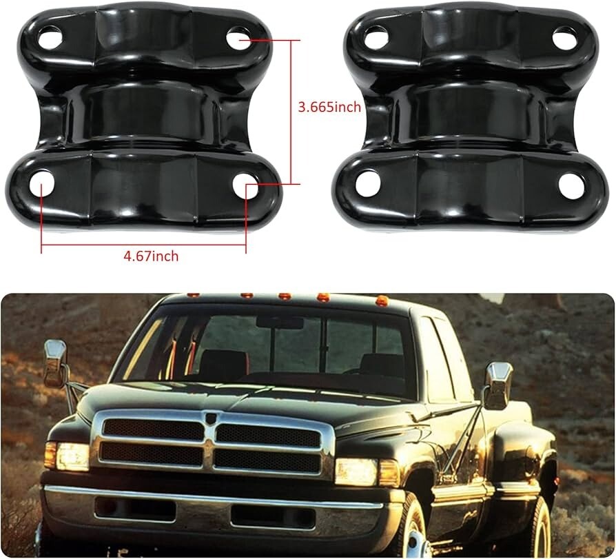 2PCS Suspension Rear Leaf Spring Plate For 1995-2002 Dodge Ram 1500 2500 3500