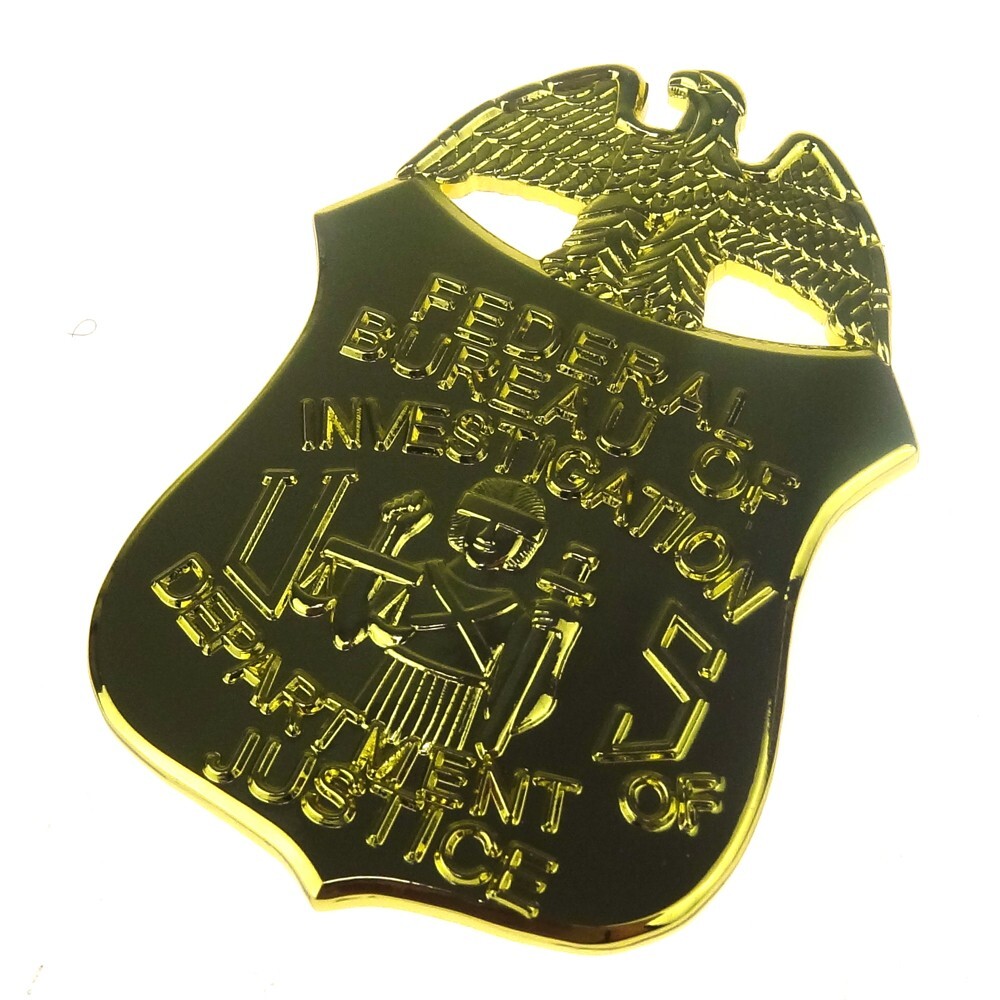 Novelty Collectable US FBI Department of Justice Badge Money Clip