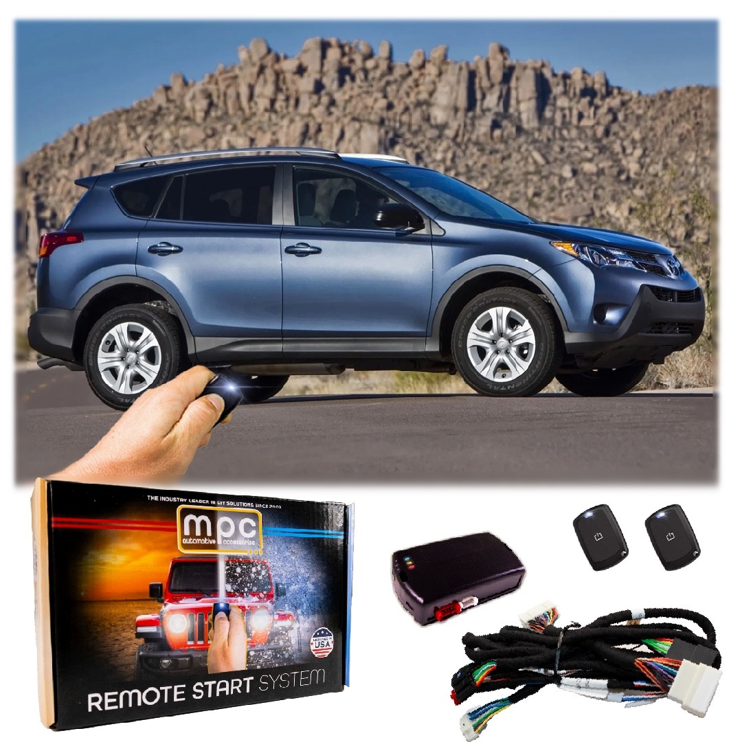 Plug-n-Play 1-Button remote Start Kit For 2013-2018 Toyota RAV4 - T-harness