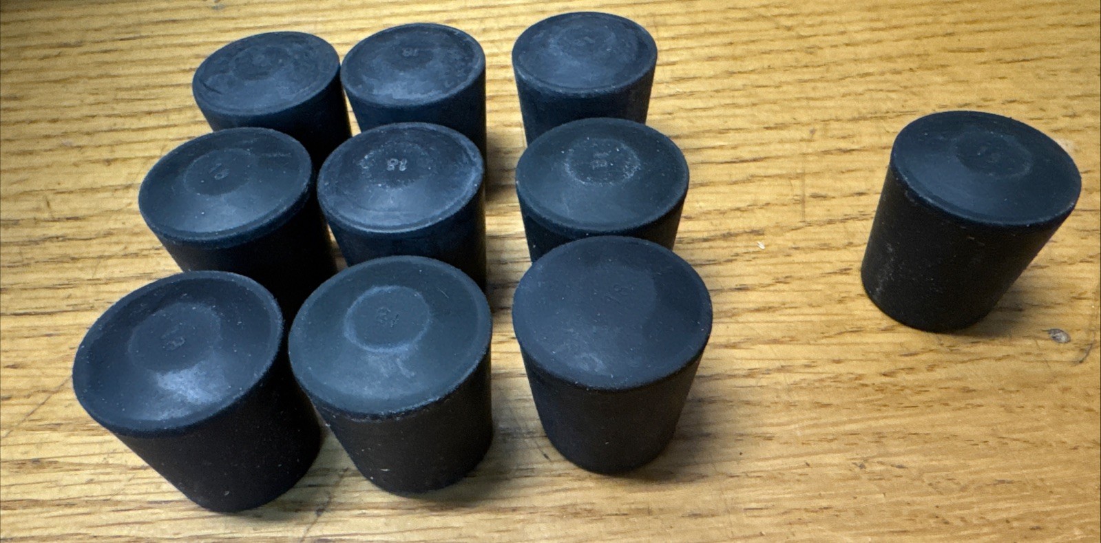 10 PACK - 3/4" Heavy Rubber Cane Tip Crutch Walking Stick Furniture Chair Leg