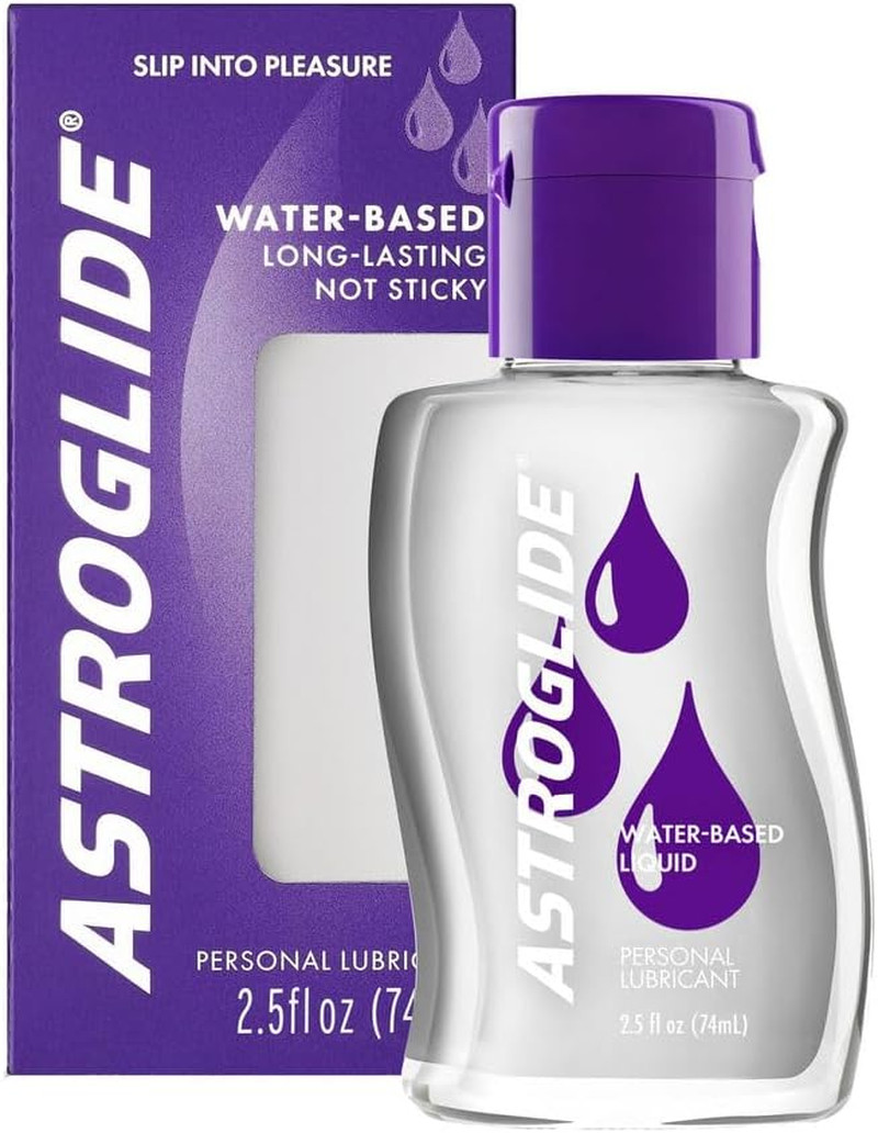 Astroglide Water Based Lube (2.5Oz), Liquid Personal Lubricant for for Men, Wome