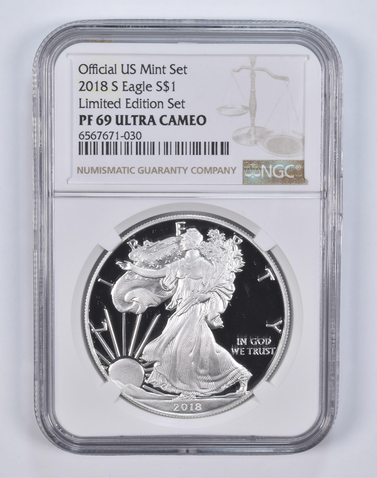 2018-S American Silver Eagle Limited Edition Set PF69 UCAM NGC
