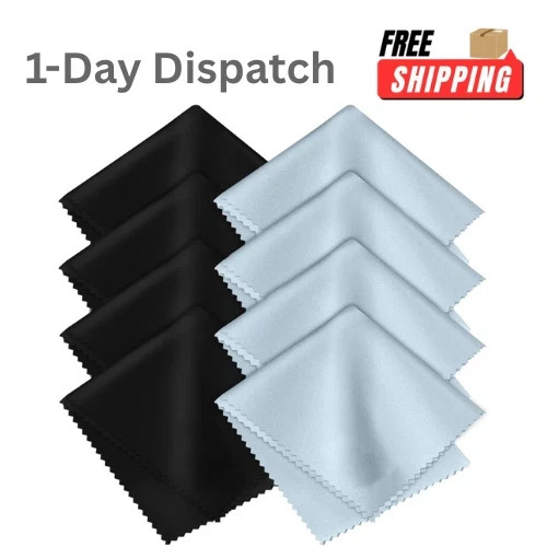 8 Pack Microfiber Cleaning Cloths Ultra Soft Streak Free Lint Free for Screens