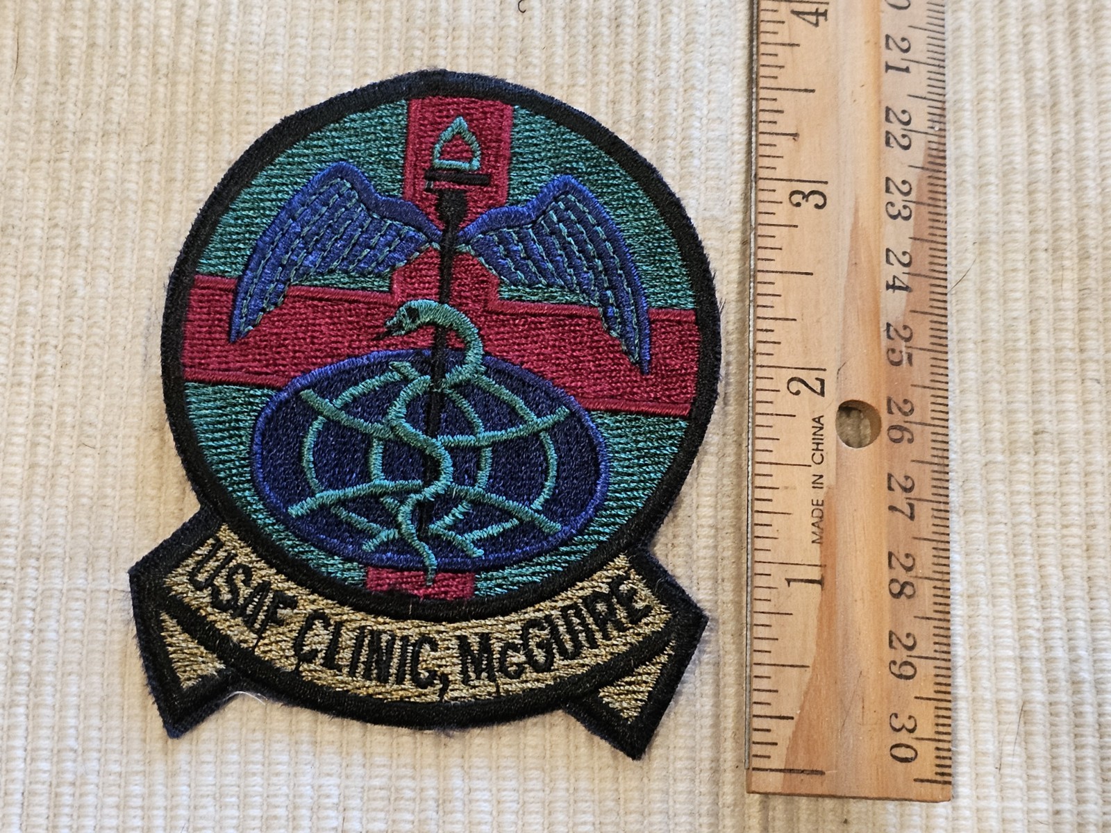 1960s USAF Air Force Vietnam Cold War McGuire Medical Squadron Patch L@@K!!!