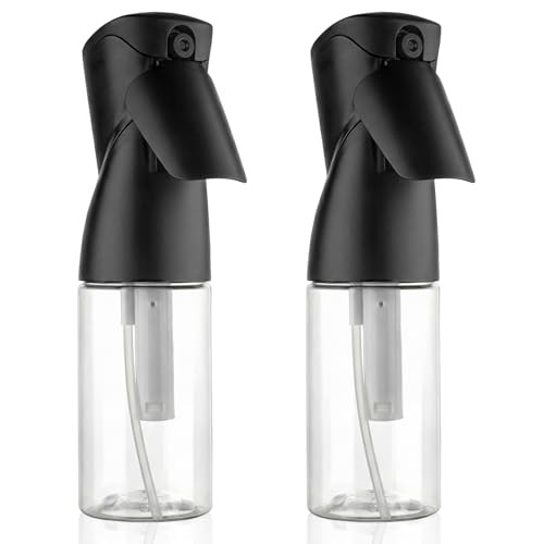 Spray Bottles 250ml/8.5oz 2 Pack Continuous Spray Bottle for Black B-black 2PCS
