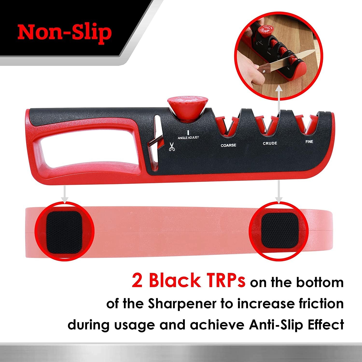 4 in 1 Knife Sharpener Professional Ceramic Tungsten Kitchen Sharpening System