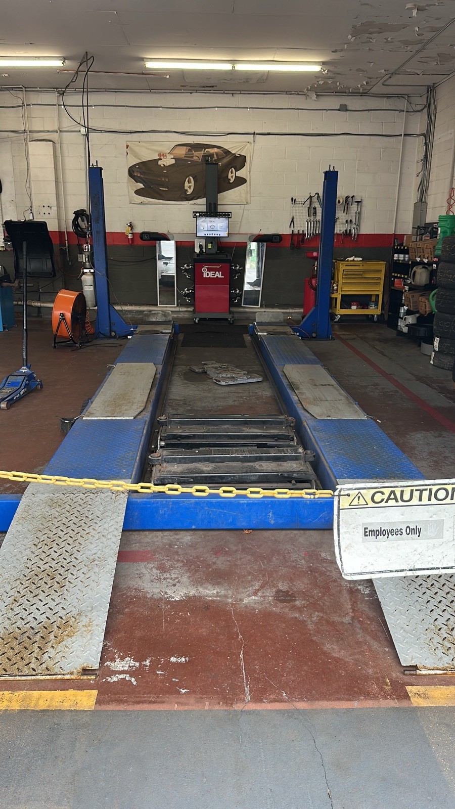IDEAL Alignment Machine & Rack for Sale. Complete Setup, Ready to Work.