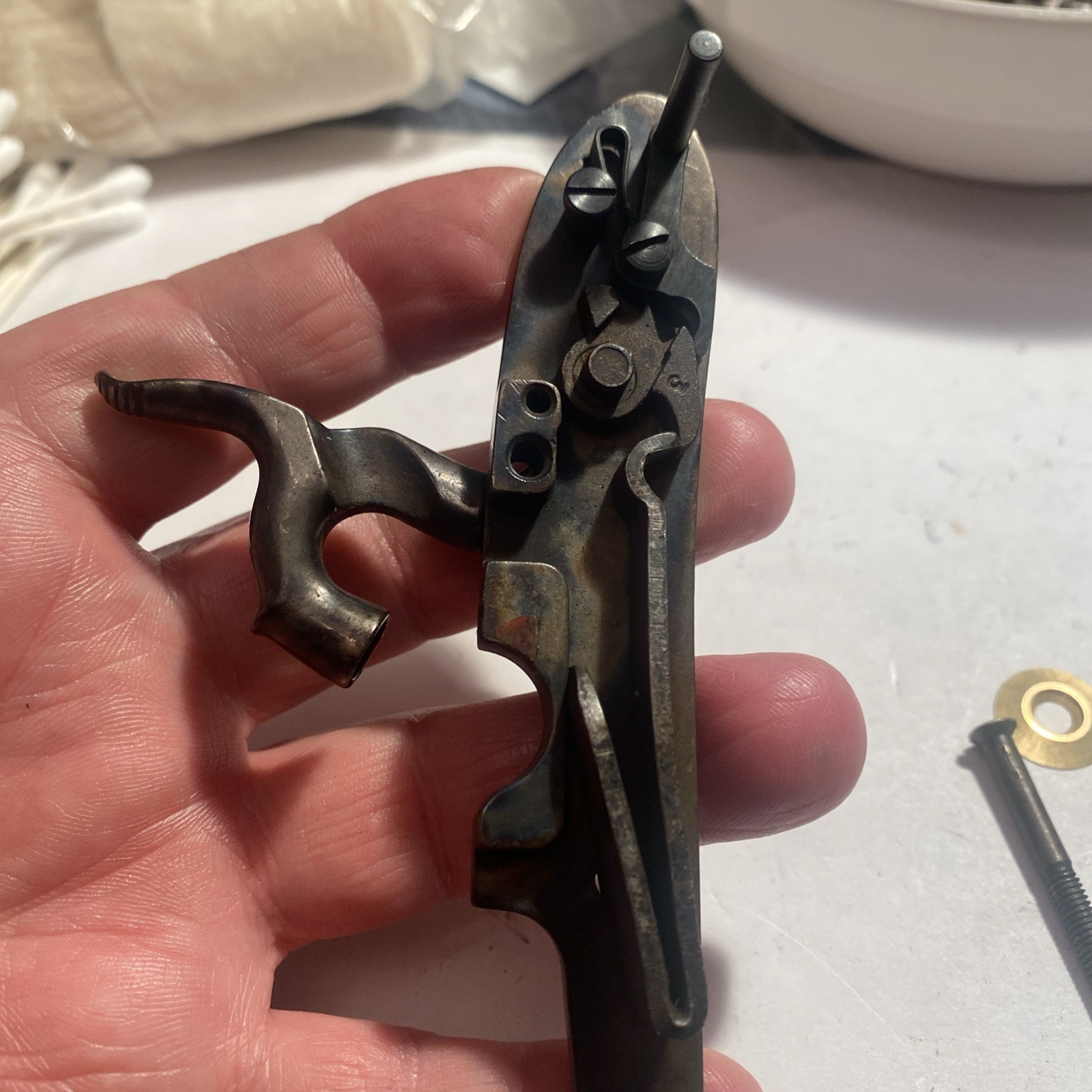 CVA Lock W Screw & Bushing For Bobcat, Frontier And Plainsman Muzzleloader.